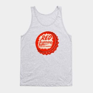 Vintage Red Lightening Cream Soda Bottlecap Tank Top